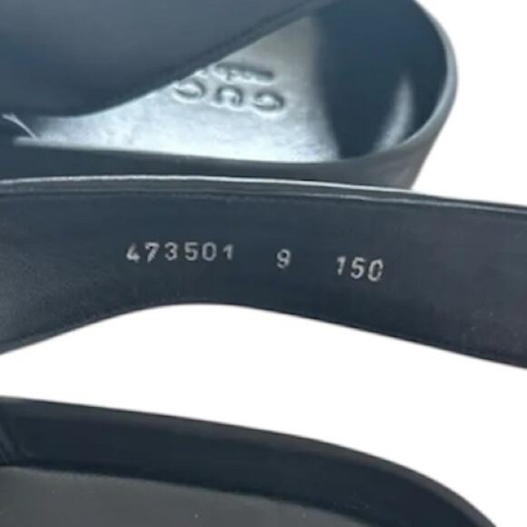 Gucci Black Leather Horse Bit Horsebit Greek Strap Sandals main image 11